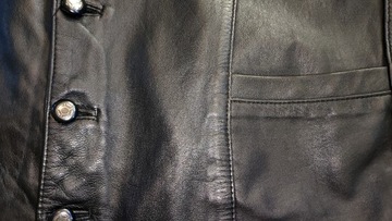 Мужской мотоциклетный кожаный жилет (XXL)