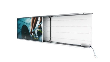 Kaseton 240x50cm w RAMIE ALU LED Jednostronny pleksi podświetlony