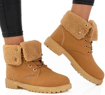 TRAPERY CAMEL OCIEPLANE BOTKI TIMBERKI 37