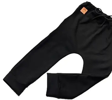 Spodnie czarne legginsy rozmiar 86
