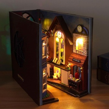 TC24 DIY Миниатюрный дом 3D-пазл Модель подставки для книг для подарка на день рождения
