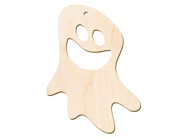 Duch na HALLOWEEN drewniana dekoracja zawieszka