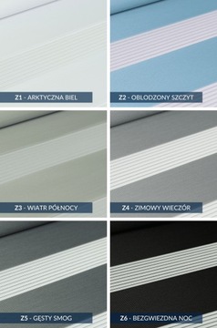 Жалюзи день-ночь в кассете размером 114х150 см, в готовом виде.