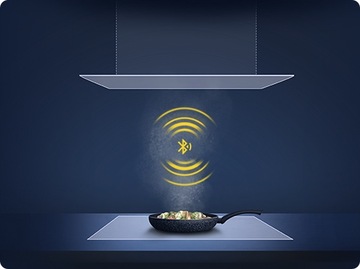 Zestaw Kernau Kitchen Connect Płyta + Okap Czarny