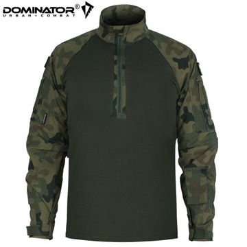 DOMINATOR BLUZA TAKTYCZNA WOJSKOWA COMBAT SHIRT KAMUFLAŻ MORO WZ.93 + FLAGI