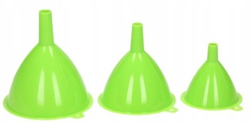 KOMPLET 3 LEJKÓW LEJEK KUCHENNY 3SZT PLASTIKOWY