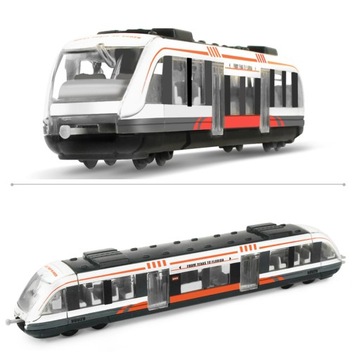 Игрушечная модель поезда из сплава, литая модель, образовательная, белая