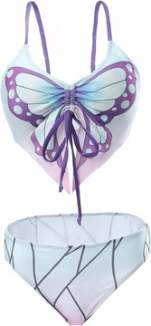 ROLECOS Demon Slayer Kochou Shinobu kostium kąpielowy motyl 2 częściowy XXL