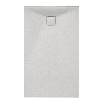 BRODZIK PRYSZNICOWY KAMIENNY PROSTOKĄTNY SLIM RIKO BIAŁY 140x80 CM