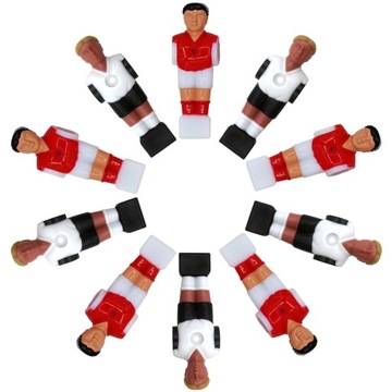 CZĘŚCI STOŁU PIŁKARSKOWEGO FIGURKA GRACZY PIŁKARZYKÓW 10 SZT