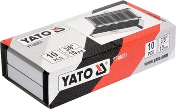 YT-06031 ZESTAW WYKRĘTAKÓW DO ŚRUB 10 SZT YATO