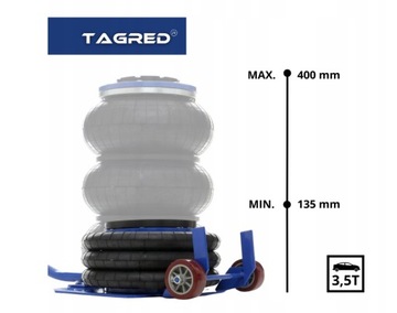ПНЕВМАТИЧЕСКАЯ ПОДЪЕМНАЯ ПОДУШКА СНЕГОВИК 3.5T РЕЗИНА STRONG TA296