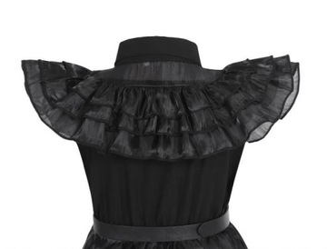 НАРЯД ПЛАТЬЕ СРЕДА АДДАМС КОСПЛЕЙ ДЛЯ ВЗРОСЛЫХ М 164/170