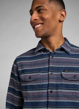 Lee Worker Shirt - Indigo Stripe