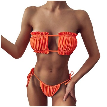 STRÓJ KĄPIELOWY BIKINI PUSHUP STRINGI BRAZYLIJSKIE