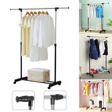 Устойчивая штанга для одежды, отдельно стоящая вешалка для одежды, для спальни.