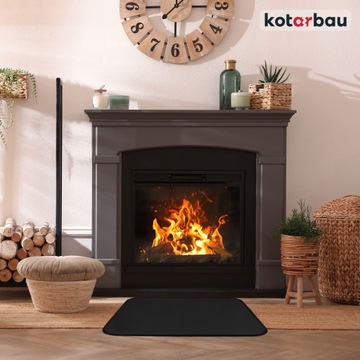 ПРОТИВЕНЬ 600х800ММ ДЛЯ КАМИНА ДЛЯ ЗАПЕЧЕНИЯ КОЗЫ, ЗАЩИТНАЯ СТАЛЬ, ЧЕРНЫЙ