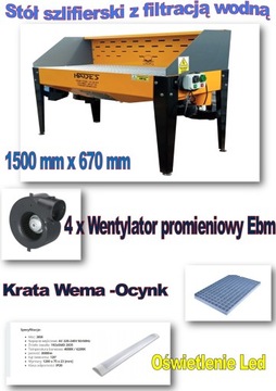 Stół warsztatowy/szlifierski /spawalniczy/wyciąg