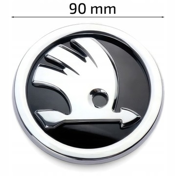 ЭМБЛЕМА ЛОГОТИПА SKODA ПЕРЕДНЯЯ/ЗАДНЯЯ 90 мм для SUPERB, FABIA, OCTAVIA