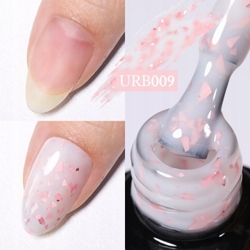UR SUGAR 7ml Flakes Glitter Rubber Base Gel P