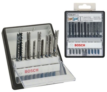 Brzeszczoty zestaw 10szt Robust drewno metal Bosch