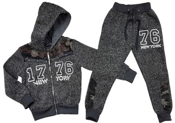 CIEPŁY DRES NEW YORK r 6 ok. 110 cm DARK