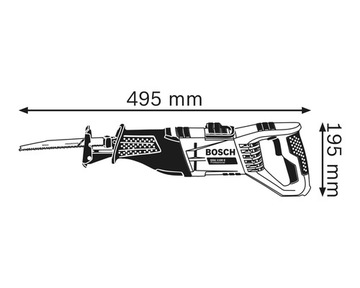 РЕЦИМЕРНАЯ ПИЛА С ПИЛАМИ BOSCH PROFESSIONAL GSA 1100 E