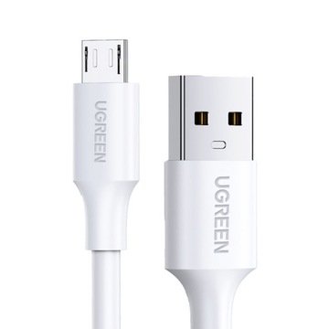 UGREEN KRÓTKI KABEL USB DO MICRO USB 2.4A QC 3.0 PRZEWÓD W OPLOCIE 0.5M