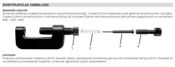 Устройство для обжима и разрыва цепи, обжимная машина Jonnesway