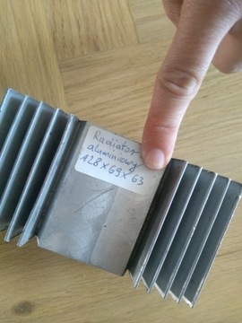 2 х алюминиевых радиатора 128x69x63