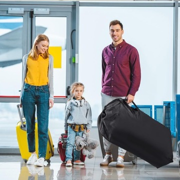 POKROWIEC OCHRONNY NA WÓZEK DZIECIĘCY WOREK DO SAMOLOTU AUTA TORBA DUŻA