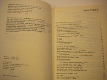 Программирование на BASIC ZBIGNIEW ЧЕШСКИЙ, KRZYSZTOF NAŁĘCKI, WOŁEK,