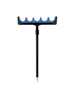 Podpórka Wędkarska Stojak Feeder 5 Gniazd 26cm + Sztyca Wkręcana 70/120 cm