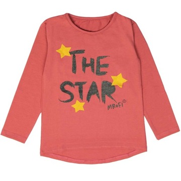 BLUZKA Z DŁUGIM RĘKAWEM BAWEŁNIANA THE STAR 98