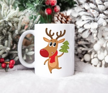 СУПЕР РОЖДЕСТВЕНСКИЙ ПОДАРОК ​​КРУЖКА 330мл ОЛЕНЬ