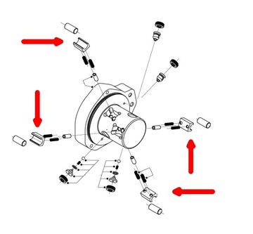 Ремкомплект роликового насоса CR Delphi 7135-476