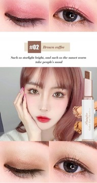 2 в 1 двухцветные блестящие тени для век