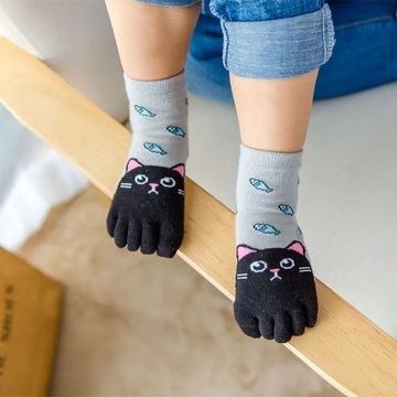 New Year Kawaii Five Finger Sock Children Soc