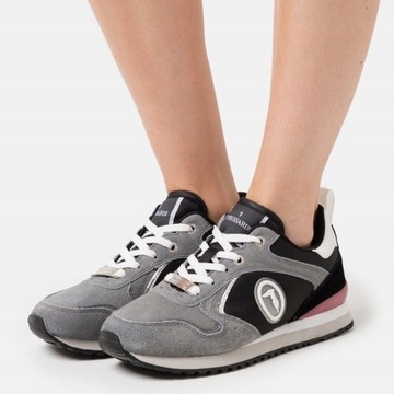 Półbuty sportowe TRUSSARDI skórzane sneakersy r.37