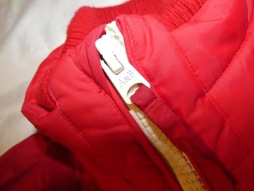 kurtka Abercrombie & Fitch czerwona kurtka wiatrówka Small