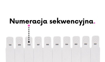 Opaska na rękę TYVEK biały 19mm 500 szt. PREMIUM
