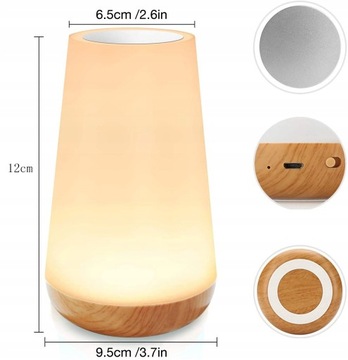 BEZPRZEWODOWA LAMPKA LAMPKA NOCNA 13 KOLORY DOTYKOWA RGB PILOT