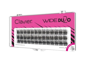 Clavier WIDE Du2o Kępki Rzęsy jedwabne 13mm