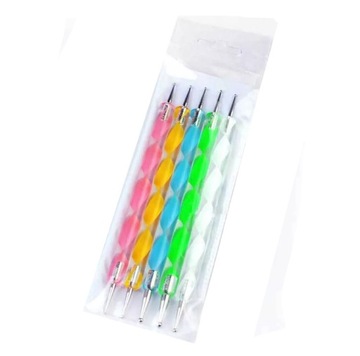 НАБОР ИЗ 5 ШТ. АКРИЛОВЫХ ЩУПОВ ДЛЯ УКРАШЕНИЯ НОГТЕЙ