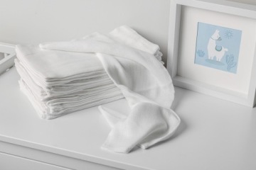 RAFA ПОДГУЗНИКИ БЕЛЫЕ ТКАНЕВЫЕ ПОДГУЗНИКИ 10 ШТ 80Х80 ХЛОПОК 100%