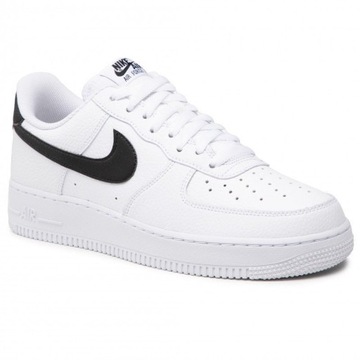 Buty Sportowe Męskie NIKE AIR FORCE 1 '07 LOW Białe Czarne CT2302-100 r 41