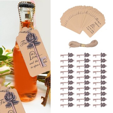 30 шт. розовая открывалка для бутылок с картами J8