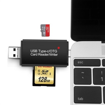 Устройство чтения карт памяти SD, microSD, USB micro, тип C