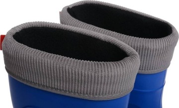 OCIEPLONE KALOSZE PIANKOWE ZIMOWE BUTY ŚNIEGOWCE nieb42