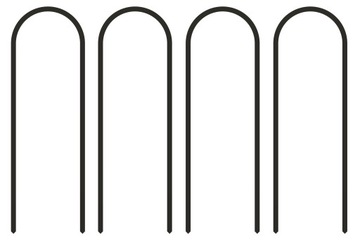 4x PODPÓRKA KWIATÓW ROŚLIN PERGOLA ŁUK 37cm